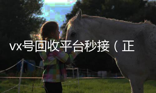 vx号回收平台秒收vx接（正规高价回收微信号平台）